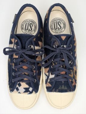 US Rubber Co X Pendleton Mission Trail Low Tops Wool Lace Up Women's Size 9